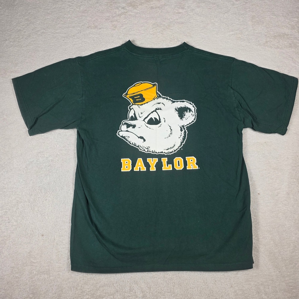 The Cotton Exchange Baylor T-Shirt Mens XL Green Sailor Bear Vintage NCAA